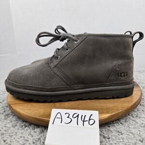 UGG | Shoes | Ugg Hightop Black Pebbled Leather Laceup 